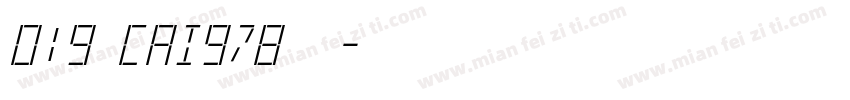 019 cai978字体字体转换